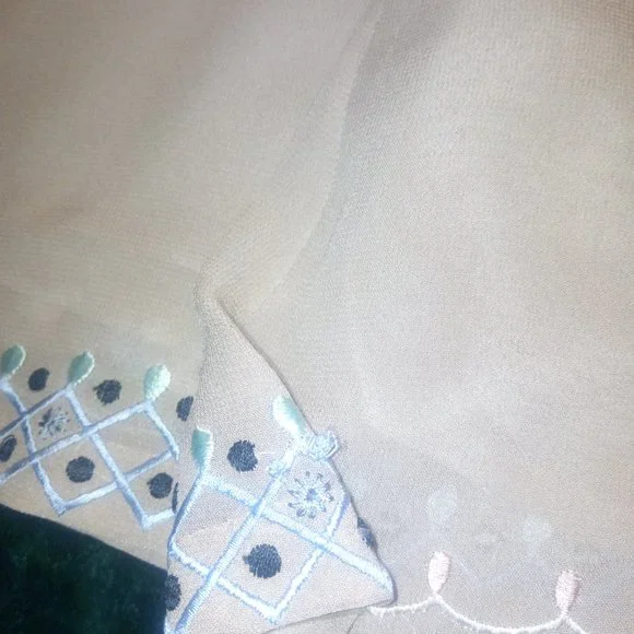 French Connection Embroidered Blush Cami Top Sz 0 - Picture 9 of 10